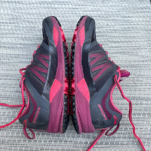 Brooks Cascadia 11‎ Womens Size 6 Gore-TexTrail Trial Running Shoes Black Pink - Picture 11 of 13